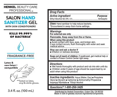 Fragrance Free (Henkel Professional Hand Sanitizer Artwork)